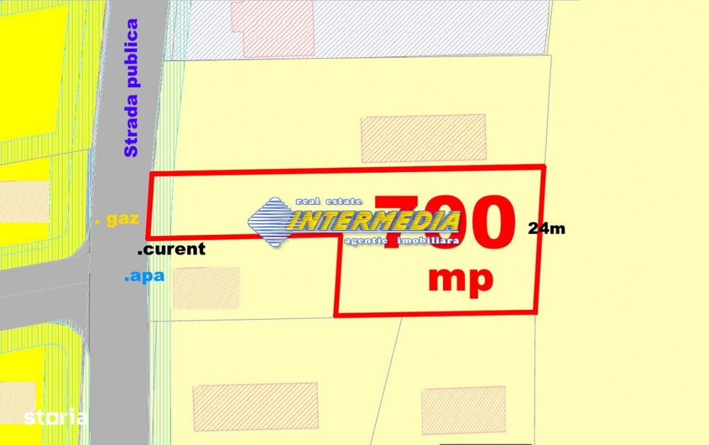 Teren intravilan de vanzare 700 mp Alba Micesti cu utilitati