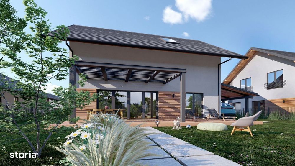 Casă individuală de vânzare în Șura Mică – 120 mp utili, teren  500 mp