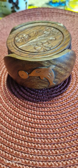 Дървени поставки за чаши Vintage