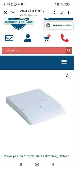 ceas porumbei benzing express G2 cu antena benzing PLB-1F