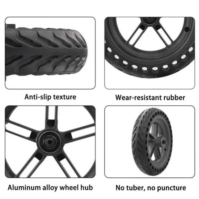 Roata spate cu cauciuc plin montat trotineta Xiaomi M365 1S Pro Pro 2