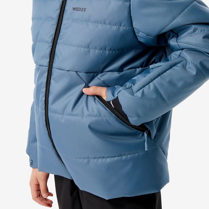Geacă călduroasă schi 100 Warm Albastru - produs resigilat Decathlon