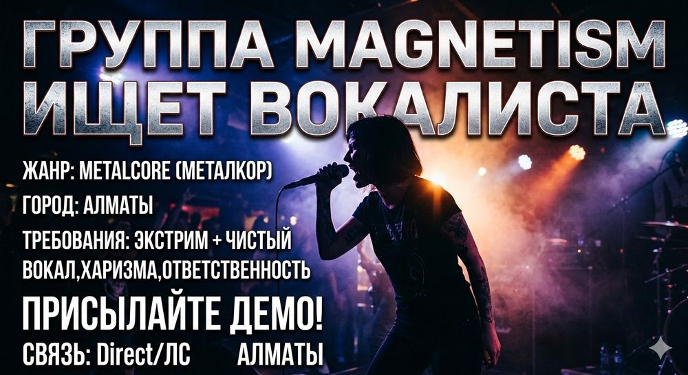 В Metalcore-группу MAGNETISM