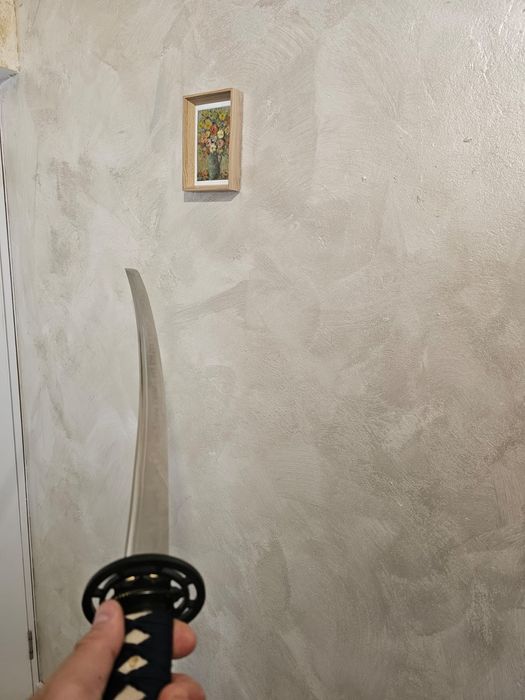Katana  lucrată manual din oțel T10 călit cu lut