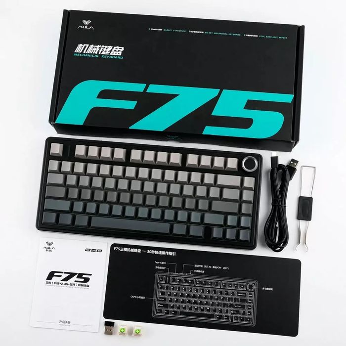 Aula f75 PRO серая