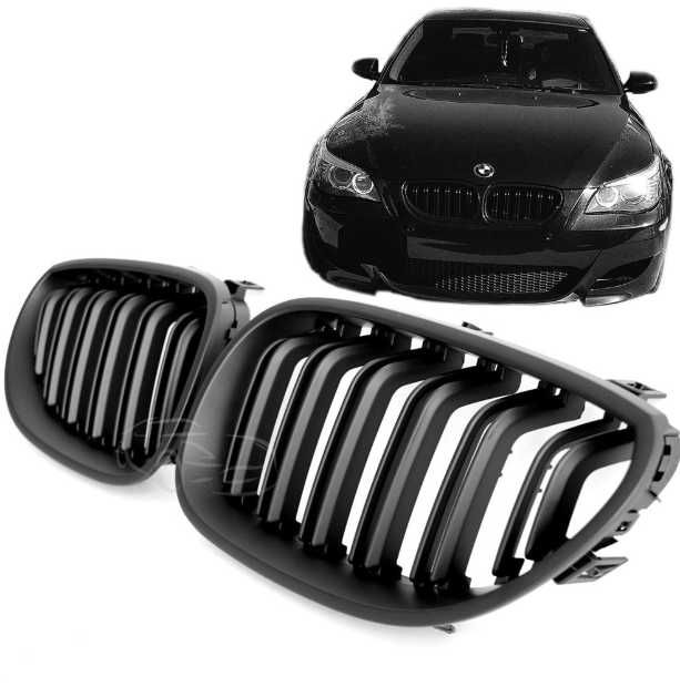 Grile Duble M / Negru Lucios / BMW Seria 5 E60 E61