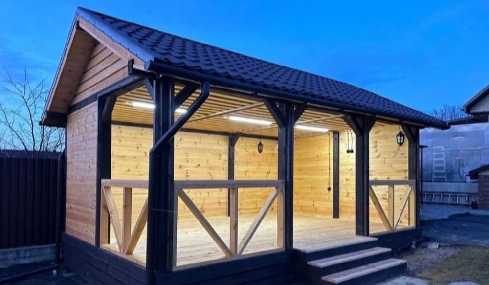 Cabane tip A-Frame & Foișoare terase din lemn