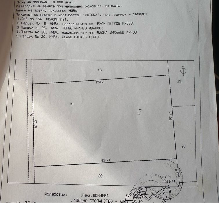 Продава се Земеделски имот в с. Трапоклово, Област Сливен -  кв.м за 1646 €/дка - Снимка #4