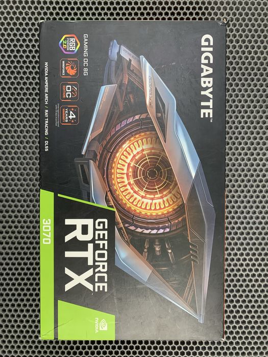Видеокарта Gigabyte RTX 3070 8gb. С коробкой.