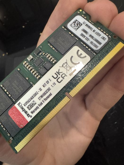 Kit Memorie RAM laptop Kingston 32GB (16x2) DDR5 5600MHz