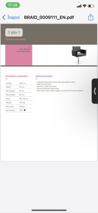 Scaune cuafora noi nefolosibile