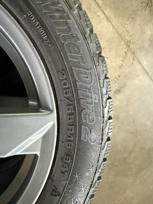 4 броя зимни гуми 205/55/16 Кордиант