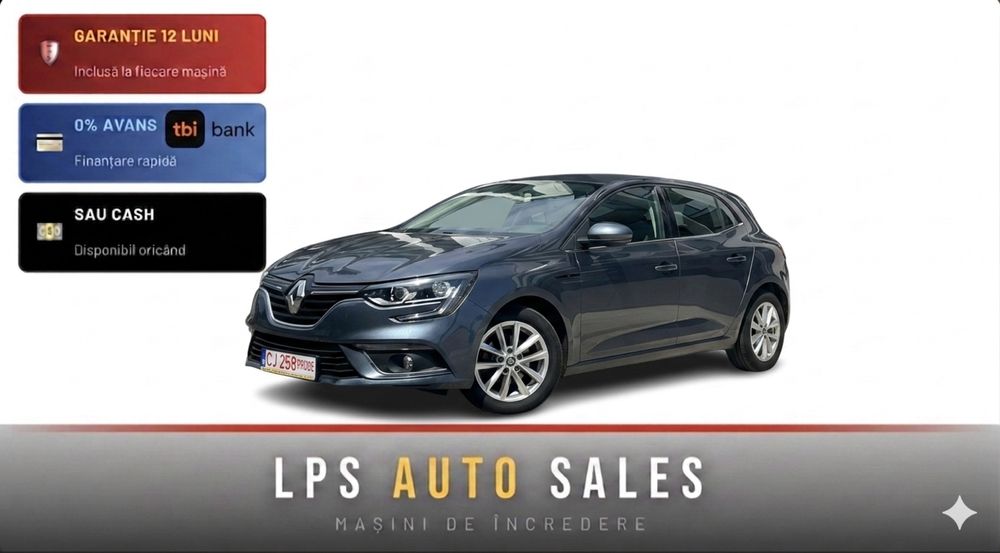 Renault Megane  1.5dci 2016/ Posibiltate Rate /Garantie 12 luni / Cash