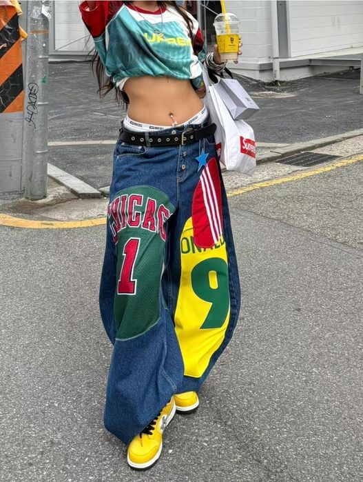 Брюки багги, американский стиль.