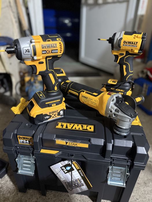 Flex pe acumulator dewalt dcg405nt,filetanta percutie bormasina ,cutie