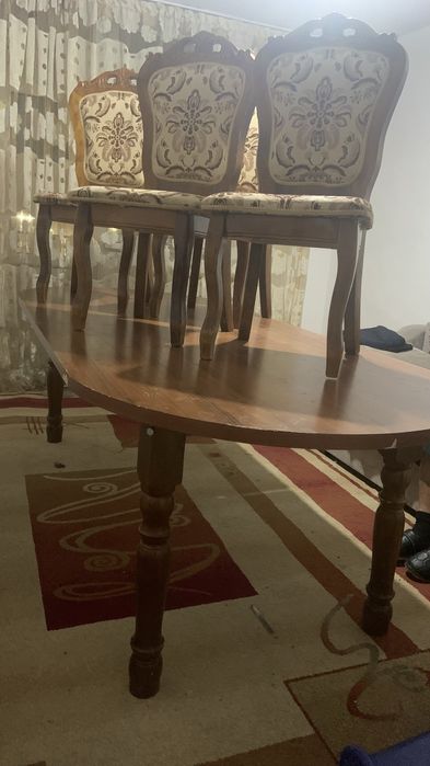 Стол 3 метр 6 стульясымен