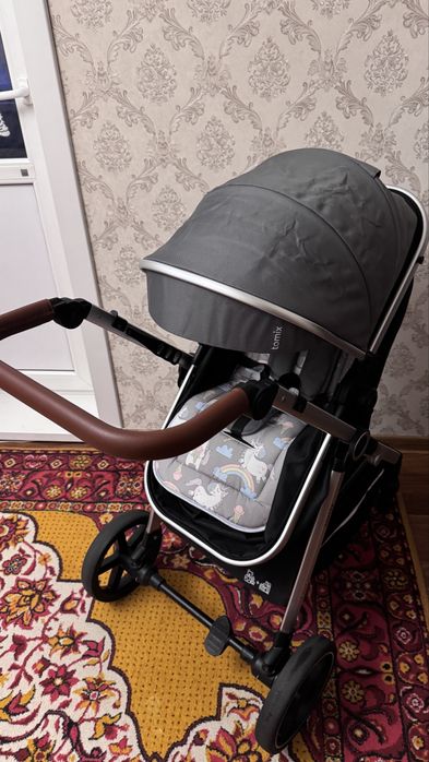 Коляска универсальная 3 в 1 TOMIX Sunny, серый