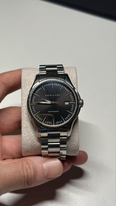 Часы Hamilton Jazzmaster Viewmatic Automatic (оригинал, сапфир, сталь)