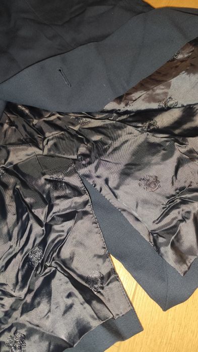 Тъмносин мъжки костюм Версаче Versace