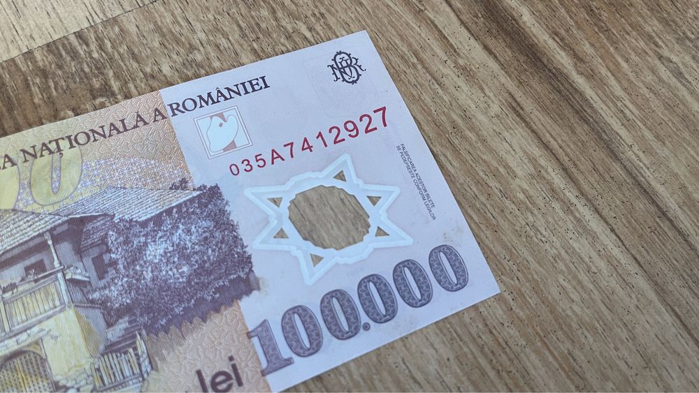 Bancnota Colectie 100000 lei 2001 Nicolae Grigorescu Seria A Ca Noua