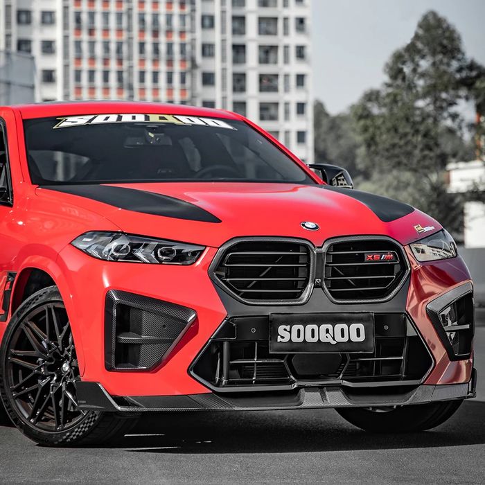 Lip Prelungire Carbon buza BMW X6M X5M F95 F96 Lci facelift 2023+