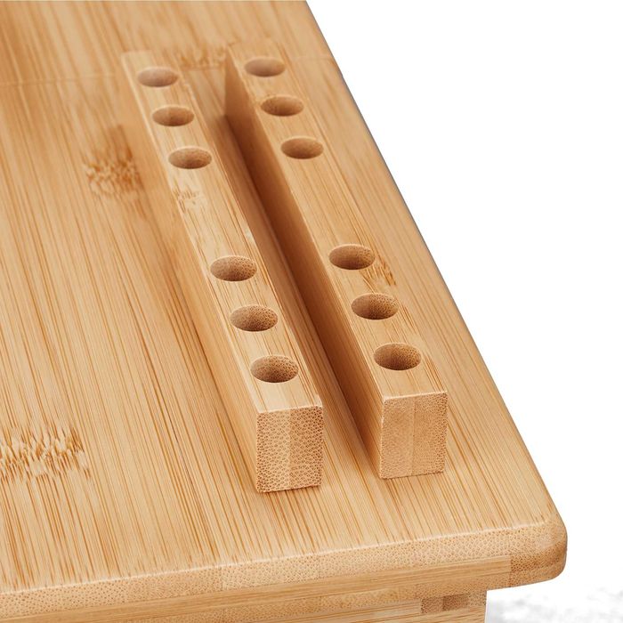 Masa pentru laptop bambus pliabila rabatabila sertar si suport mouse