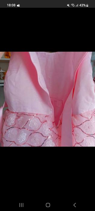 Rochie eleganta organza/satin/paiete mar.146