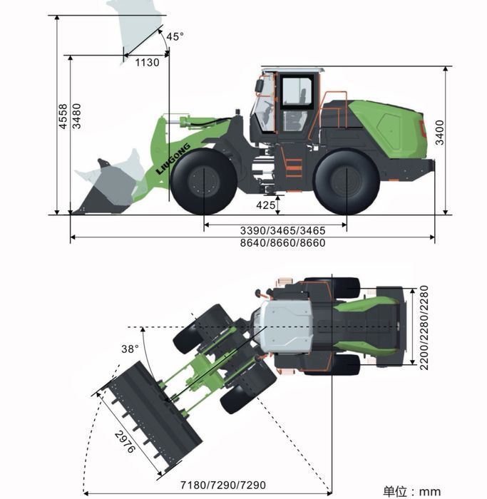 Погрузчик Электрический Luigong 856TE EV