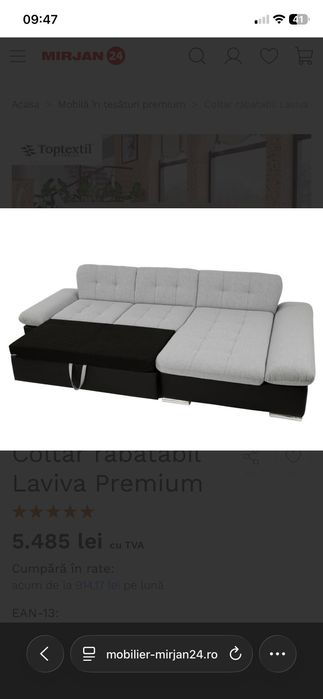 Vând Colțar/canapea de unghi pentru living