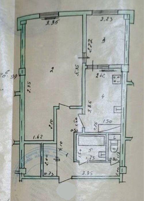 1 Комната 1в2/9/12 Тузель 3 • 49м², 40 Лет Победы, Школа №282