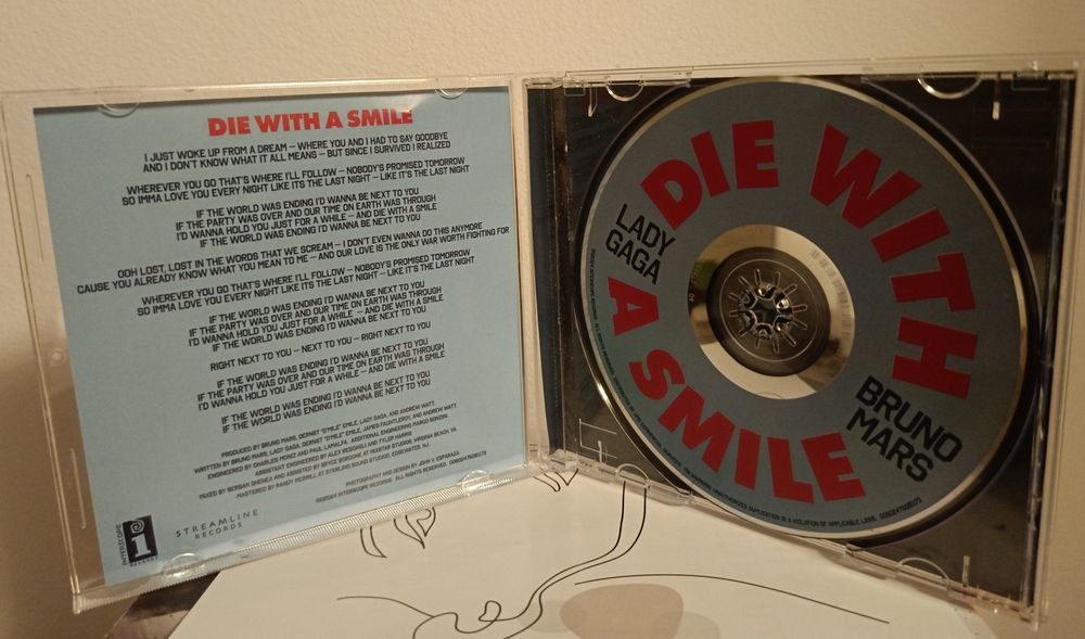 Lady Gaga & Bruno Mars - Die With a Smile (CD single)