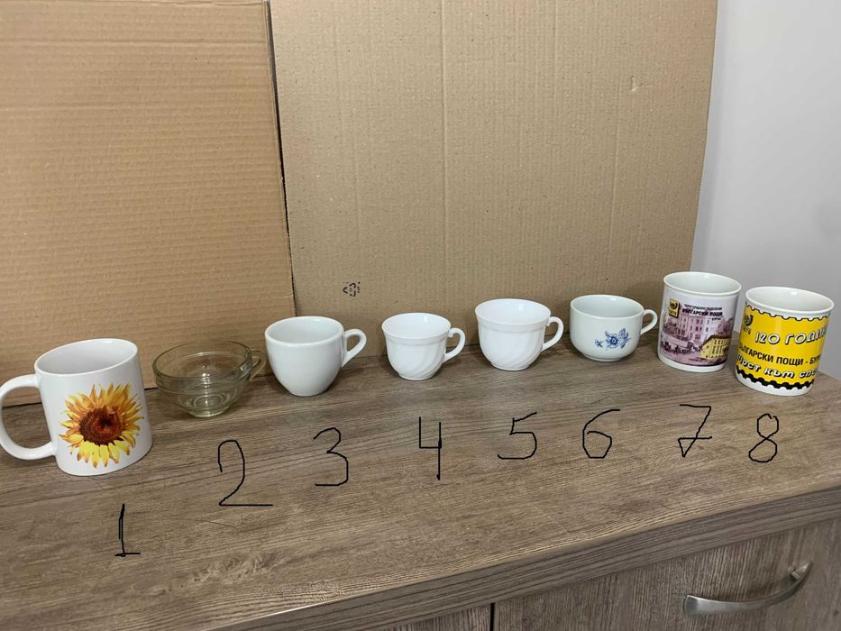 Чаши за кафе и други чаши.Вази и пепелници ,салфетник,термос.Термочаша