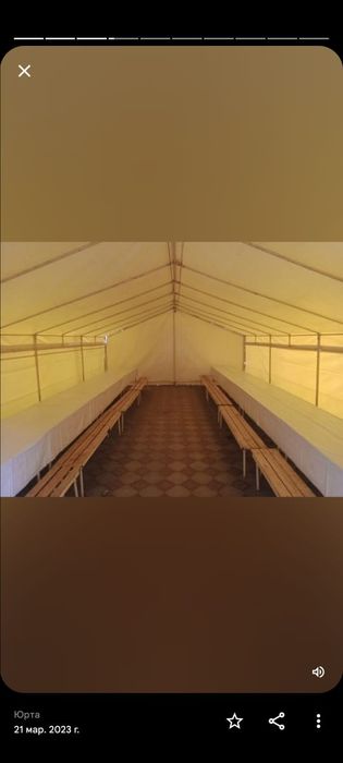 Аренда Палатка столы стулья