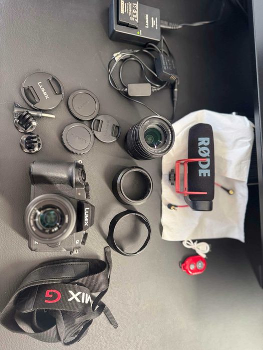 Panasonic Lumix G80 + 12-60mm + 25mm f/1.7 + Rode + чанта Tenba