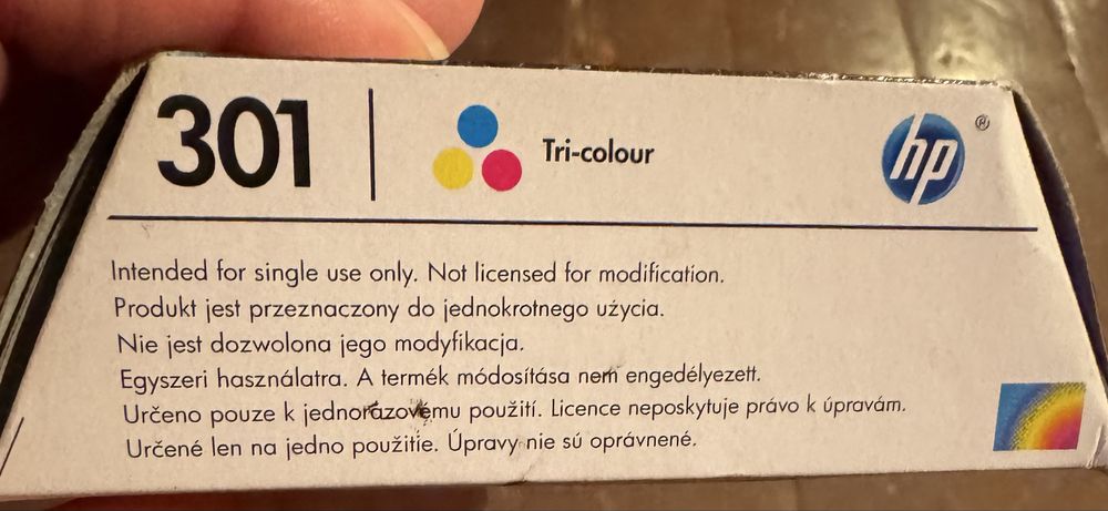 ГЛАВА  За принтер HP 301