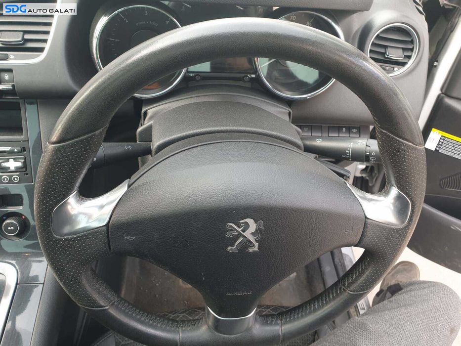 Volan Piele 3 Spite Fara Airbag Peugeot 3008 1.6 HDI 2009 - 2016 [Q3298]