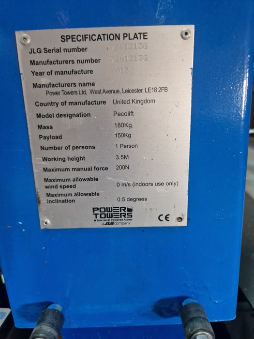 Ръчна вишка Peco lift 3.5метра