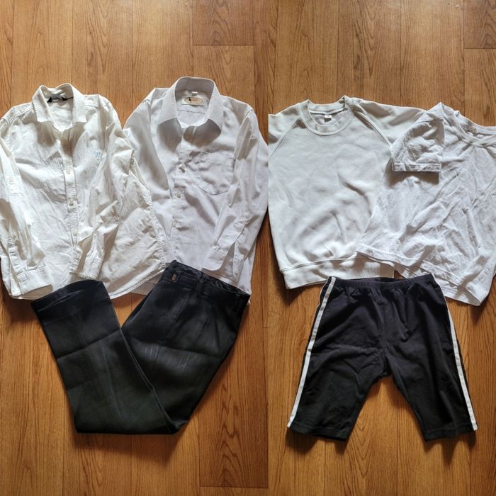 Две Рубашки и Брюки  для школьника + две футболки с шортами