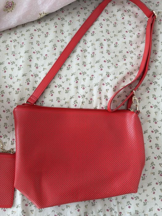 Червена дамска чанта Folli Follie