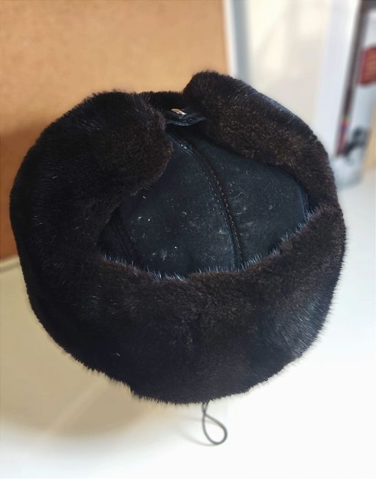 Шапка-ушанка норковая