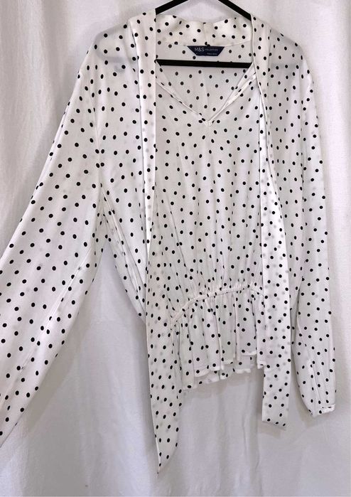 Бяла риза на точки М&S размсе XS-S