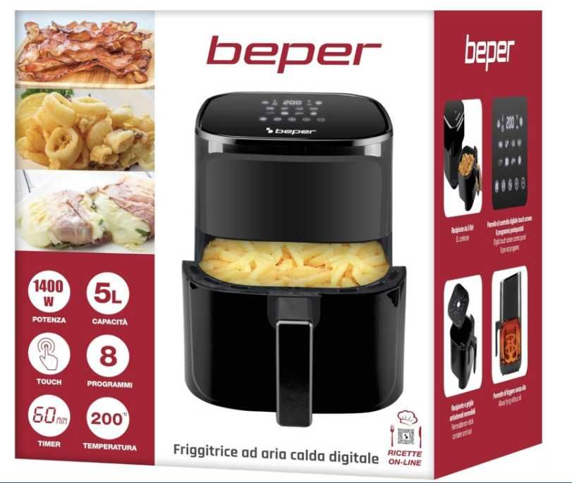 Еър фрайър  Air Fryer с горещ въздух  BEPER, 5 л