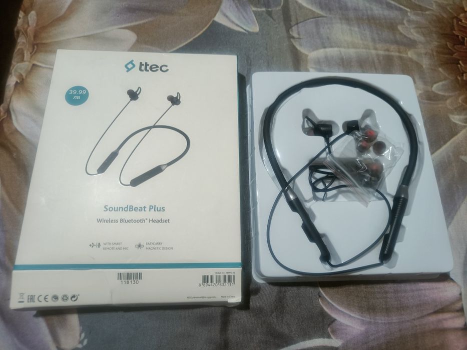 Ttec Bluetooth слушалки SoundBeat Plus