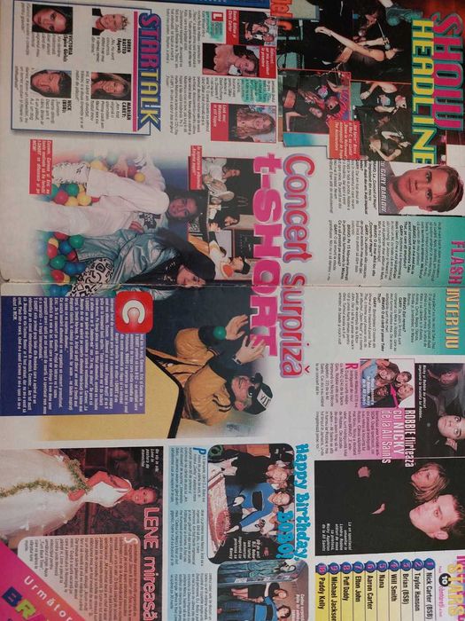 Revista Bravo Romania anii 90 cu Nick Carter coperta nr 3 1998