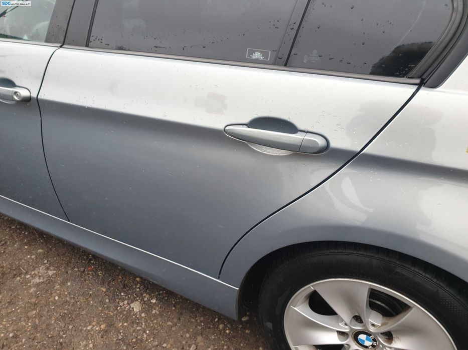 Usa Usi Portiera Portiere Stanga Spate Dezechipata BMW Seria 3 E90 Berlina Sedan 2004 - 2011 Culoare A34 Arktis Metallic [K9276]