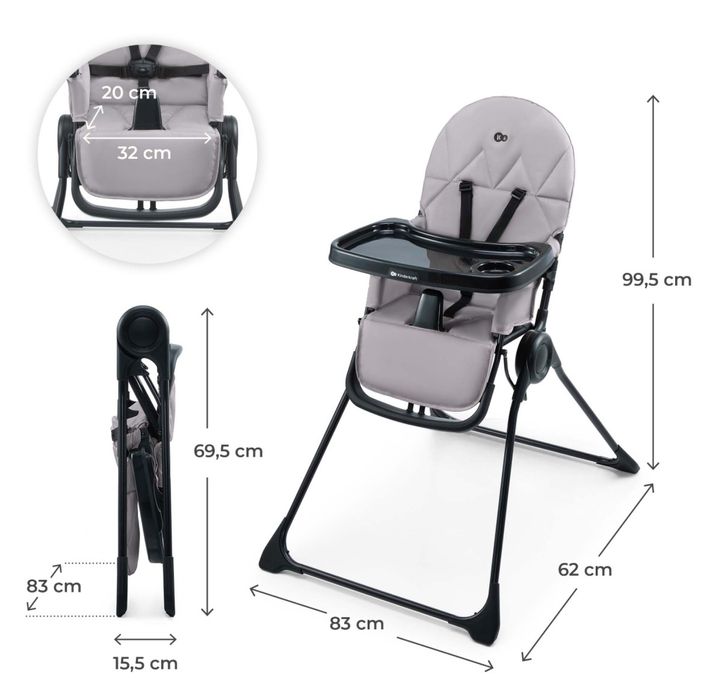 столче за хранене Kinderkraft Binci