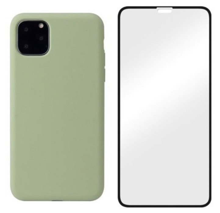 Iphone 12/13/14/15 PRO Husa Guardian Silicon Catifea +Folie Sticla 21D