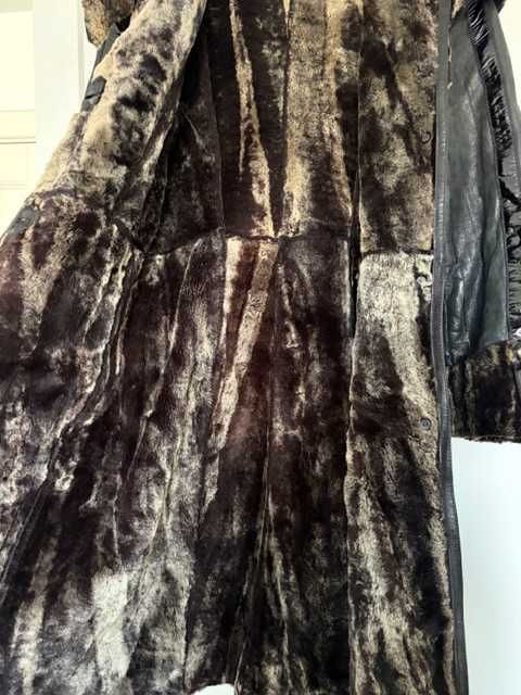 Дубленка  серая, легкая