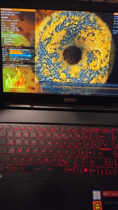 8GB RAM GTX 1650 4GB Core i7-8750H 15.6" FULL HD геймърски лаптоп MSI GL63 8SC