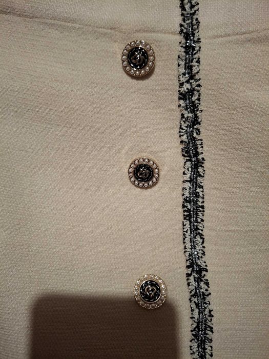 Еластична пола - екрю